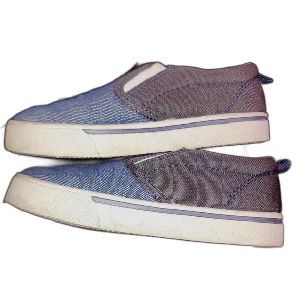 Little boys Blue Oshkosh slip‎ on shoes size 11 - Picture 3 of 4